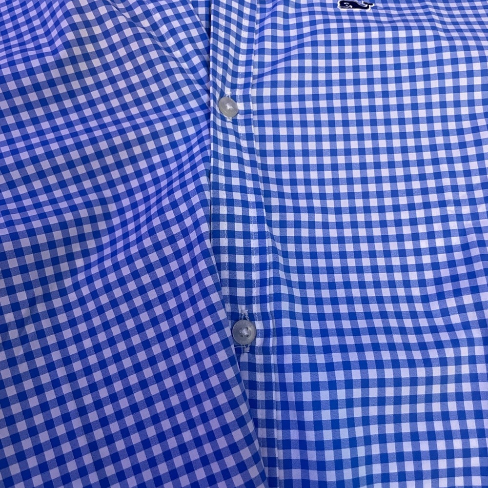Vineyard Vines Blue Checkered Men's Shirt